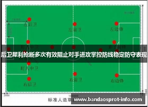 后卫犀利抢断多次有效阻止对手进攻掌控防线稳定防守表现